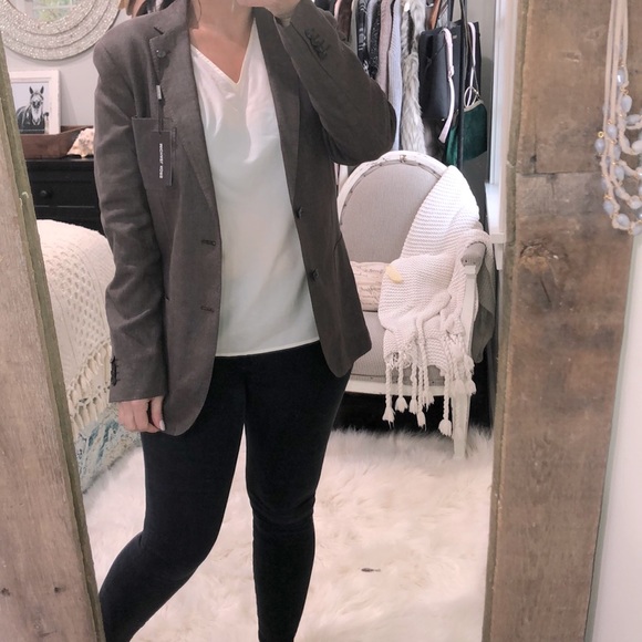 Michael Kors Other - Michael Kors size 38R chocolate linen suit jacket